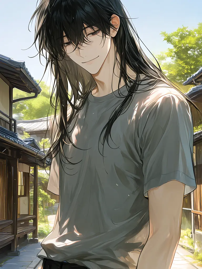 Code0186의 田舎の長身長髪黒髪メロお兄さん