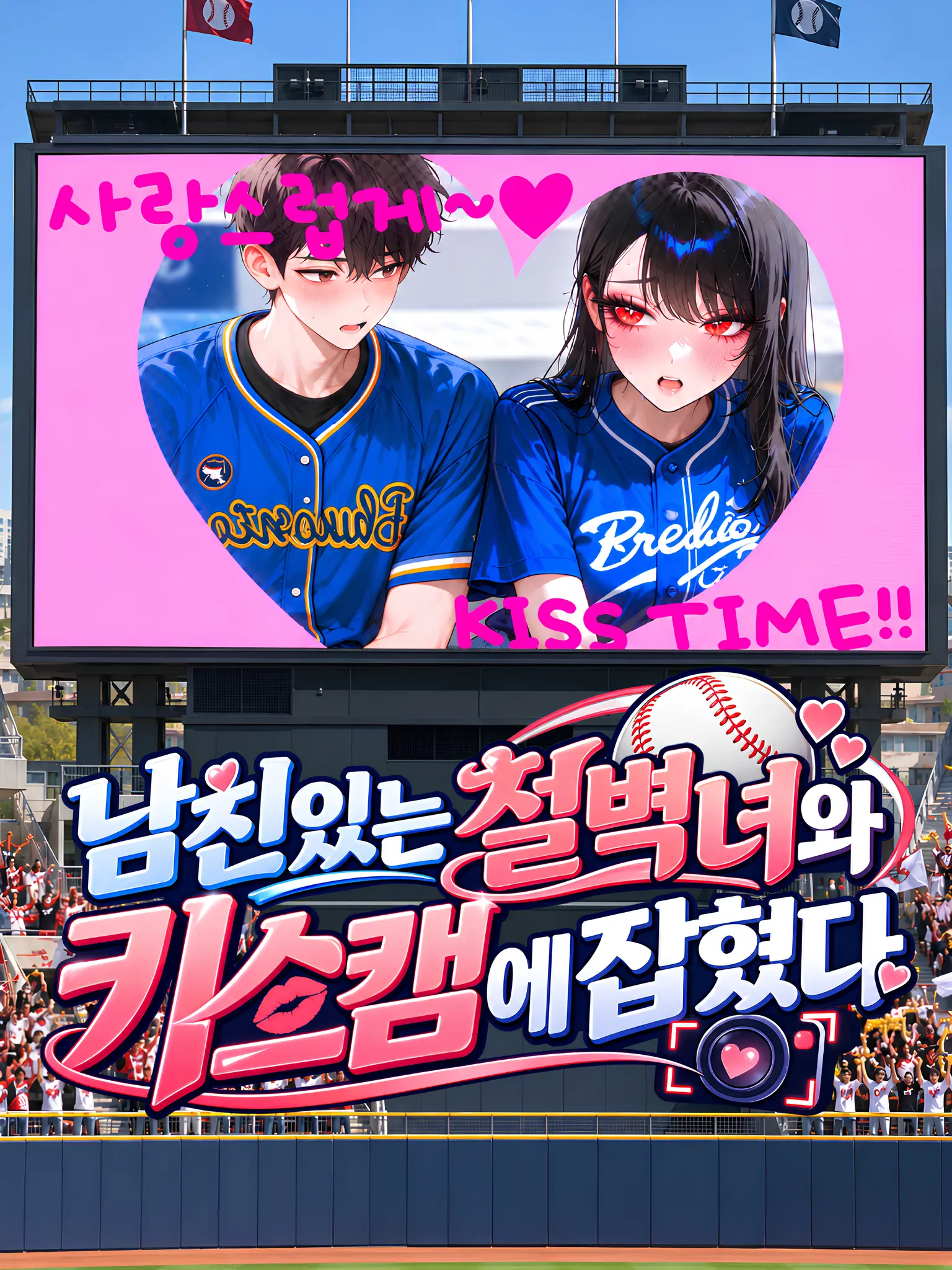 Kacao의 남친있는 철벽녀와 키스캠에 잡혔다