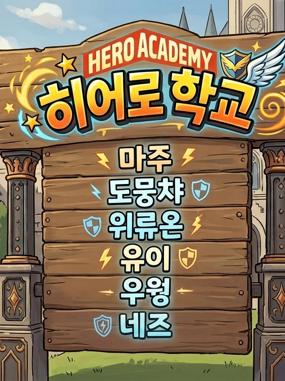 히어로 학교인데, 와르르랑 비정상 대표 이미지