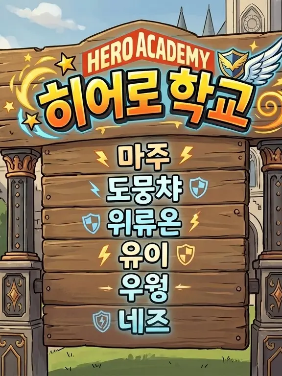 DRA_KOREAN의 히어로 학교인데, 와르르랑 비정상