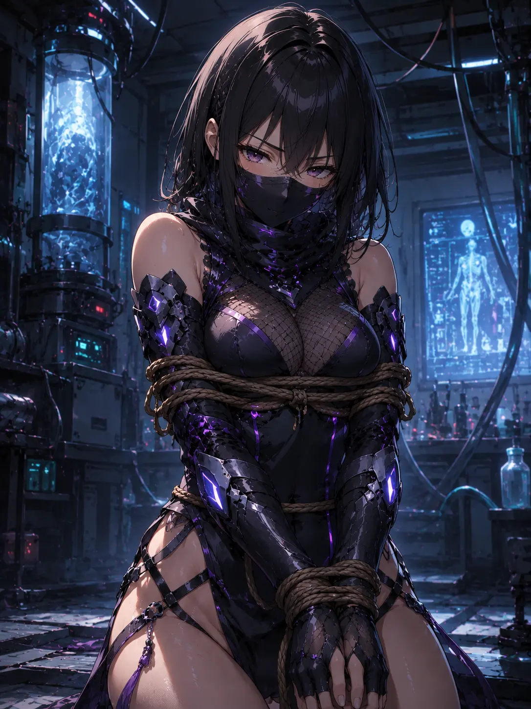 StarkHead9392의 縛られた夜、くノ一は嘘をつく