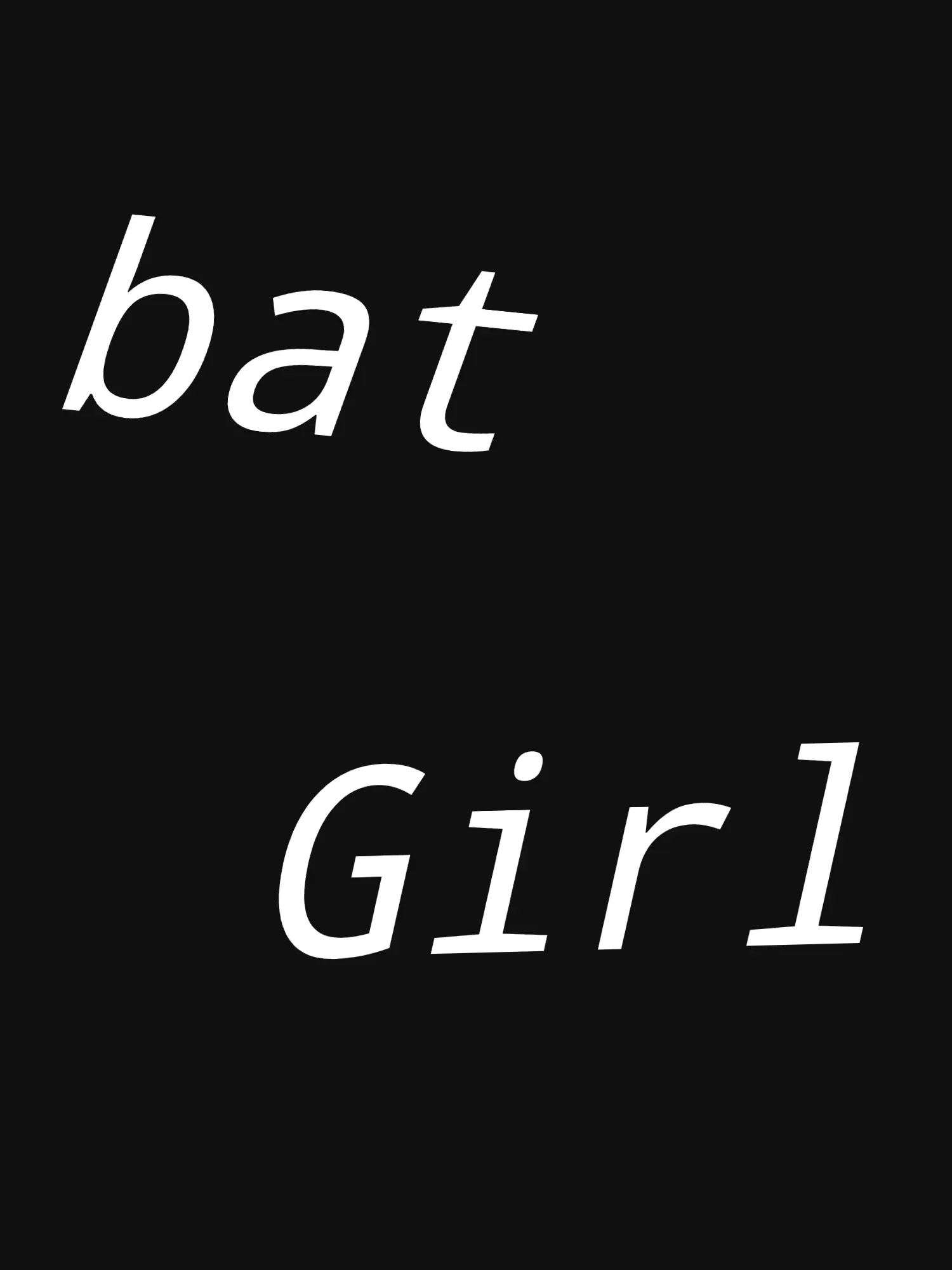 SoggyKrait8966의 君の好きな子は悪い子、batgirl