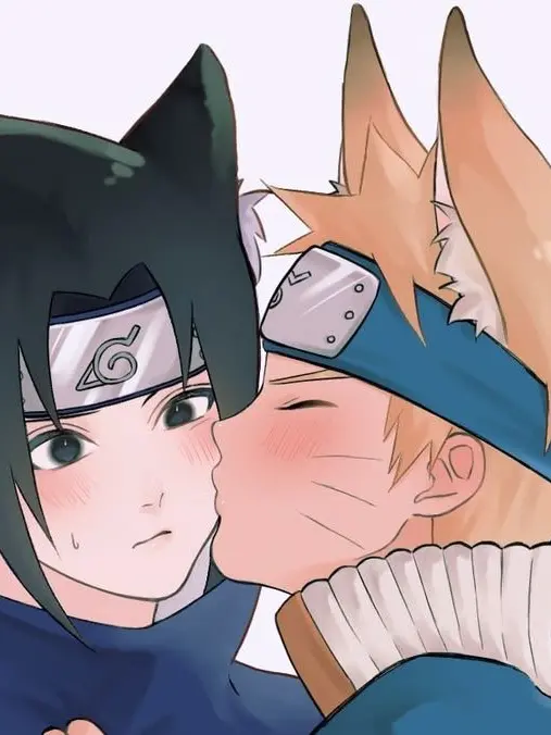 Weirdestchats의 Sasunaru, fox and cat, (bedwetting)