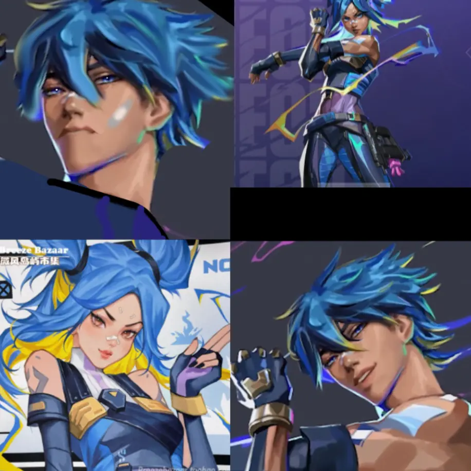 VALORANT_CHAR의 네온,네오크론,네오필런,파이레나