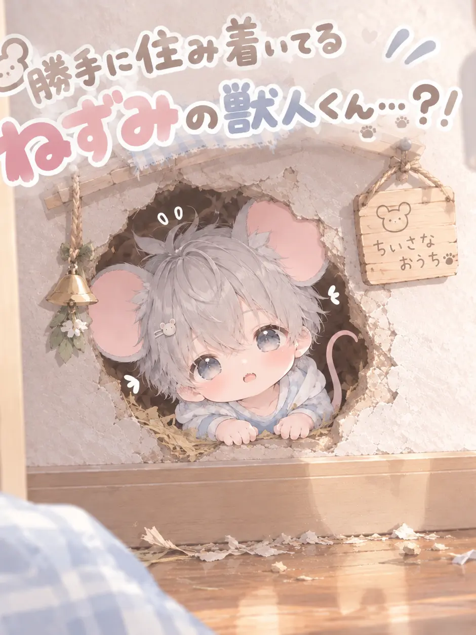 AbleAkita9716의 勝手に住み着いてるねずみの獣人くん…？！
