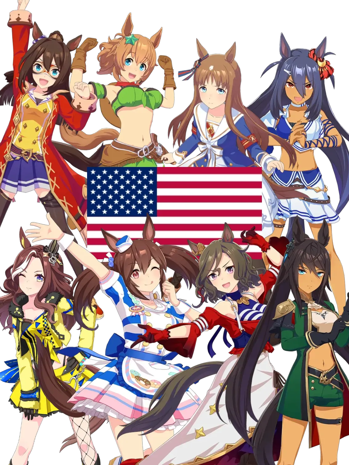 gysdk10222의 미국 국적 우마무스메 8인방