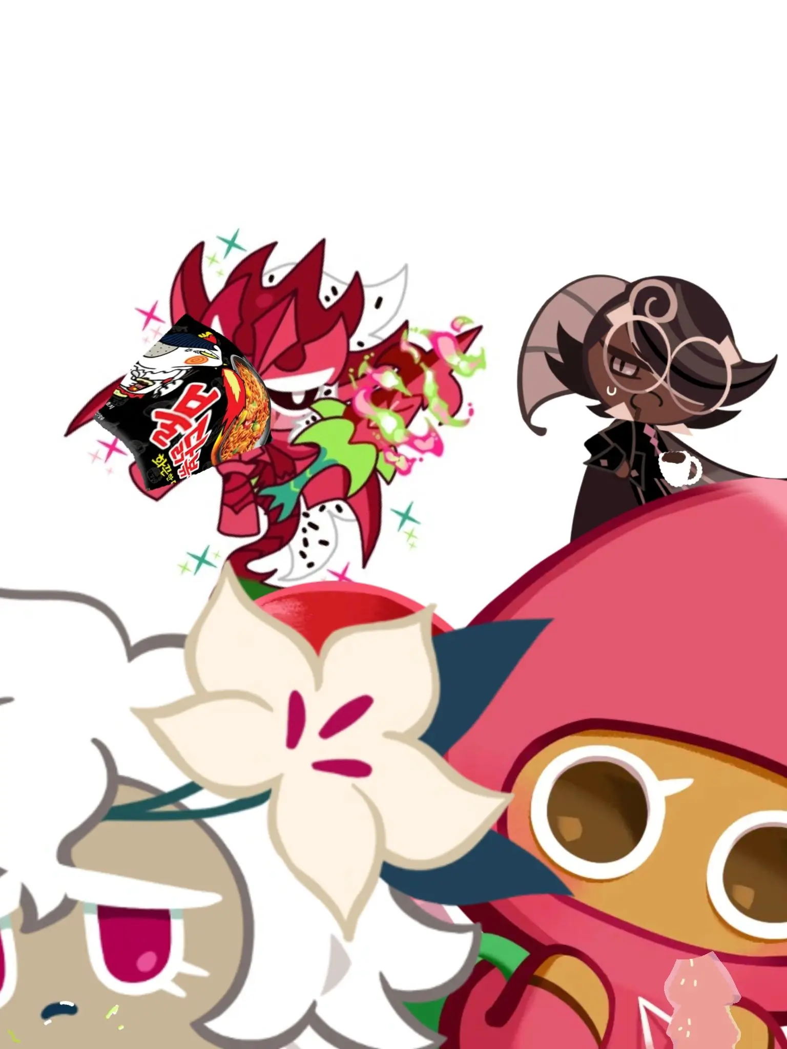 EarthyComb9182의 쿠킹덤 쿠키들 실제음식 먹이기(?)ㅎ