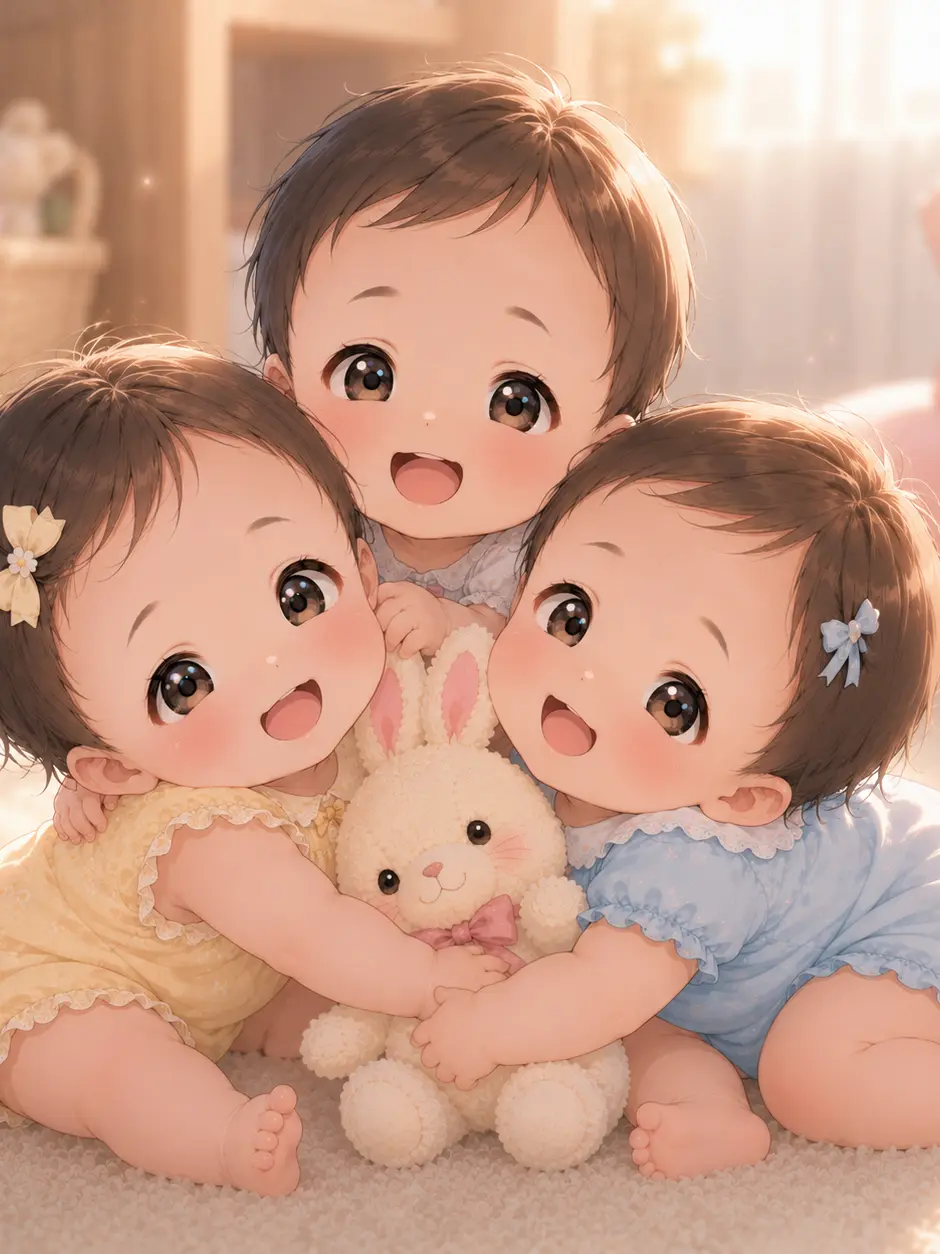 kirazakiayame의 今日も元気な三つ子ちゃん！