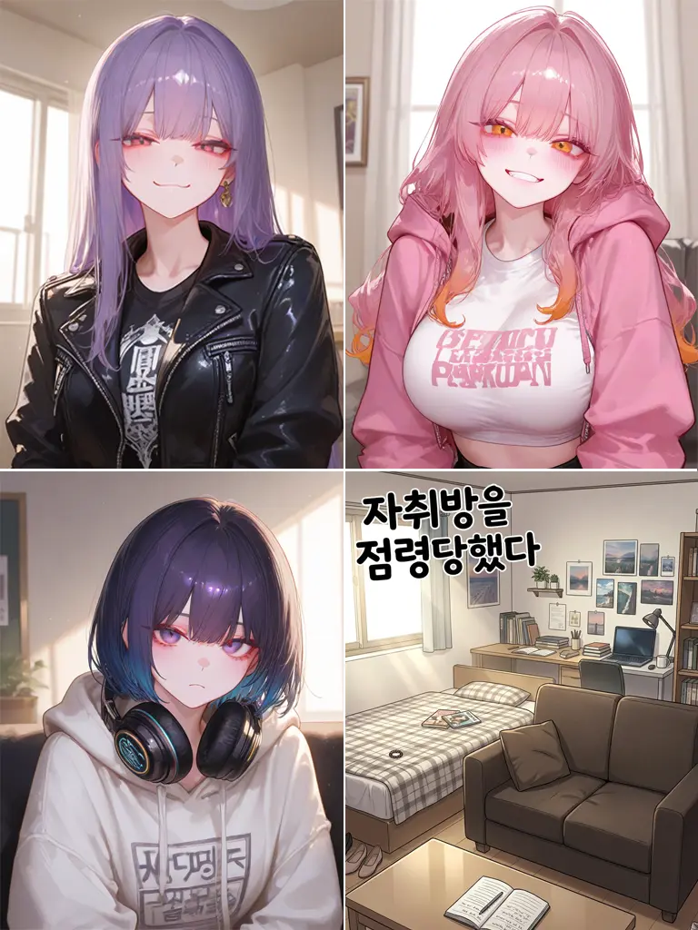 beefprotin의 자취방을 아지트로 삼은 일진녀들