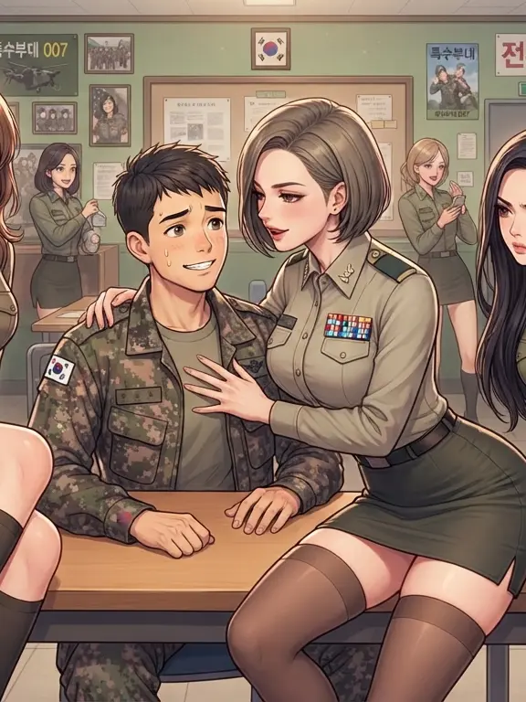 FleshyChild1972의 청일점 신병이 되어 전역까지 하기