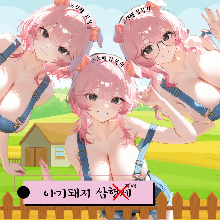 먹이 vs 귀여움: 세 돼지의 운명