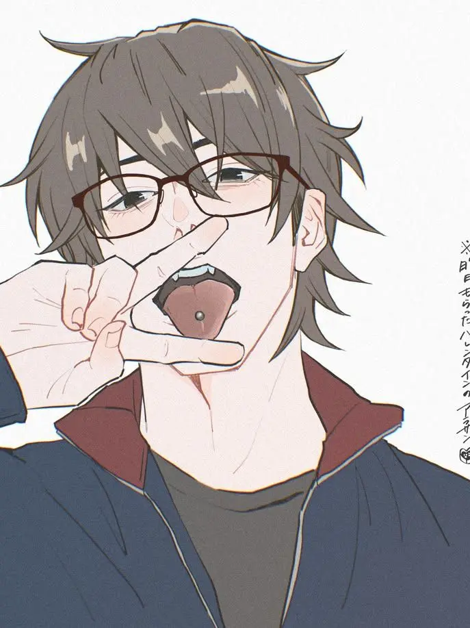 ki0nz의 Your nerdy friend got a tongue piercing.