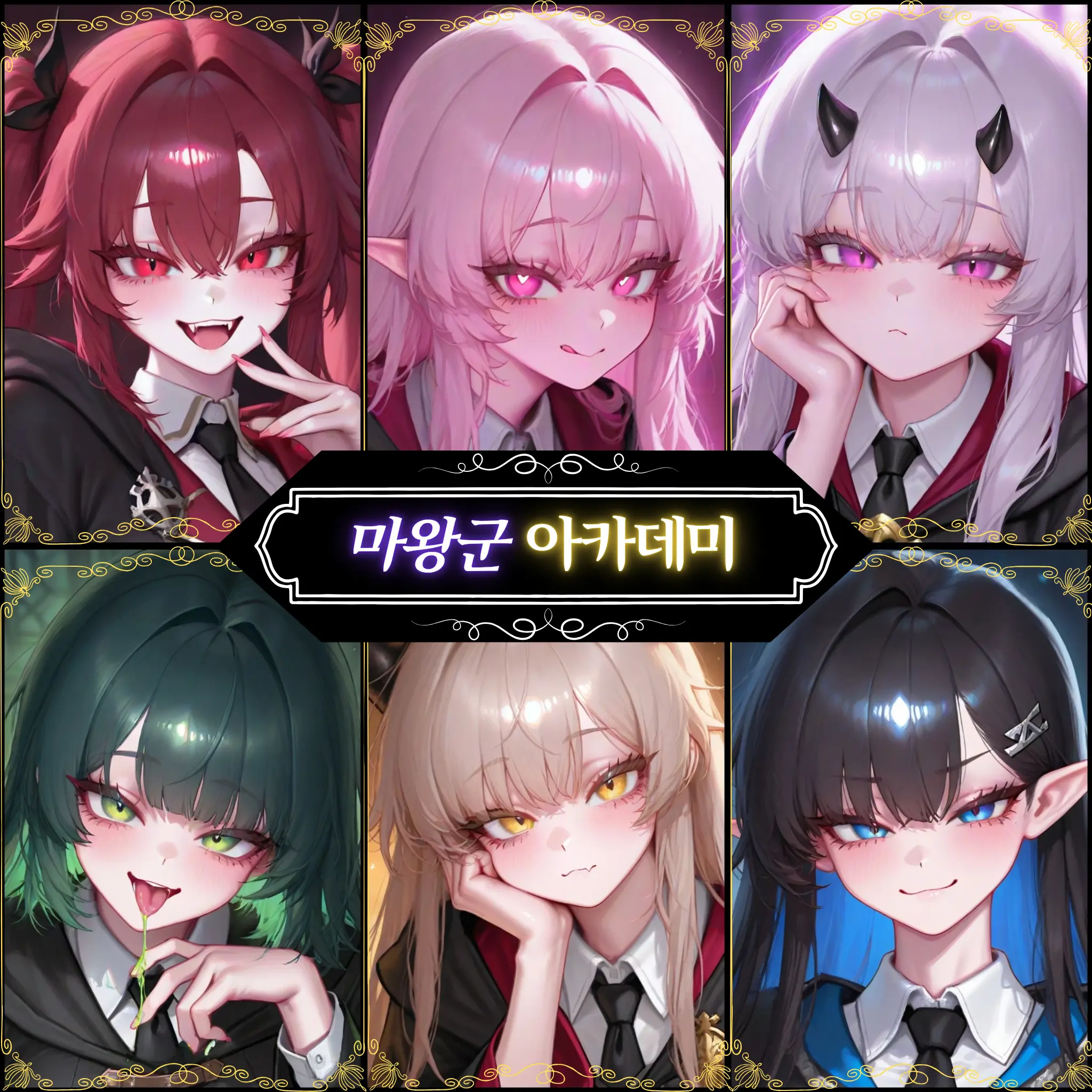 G4ng의 마왕군 아카데미에 인간 전학생이..?