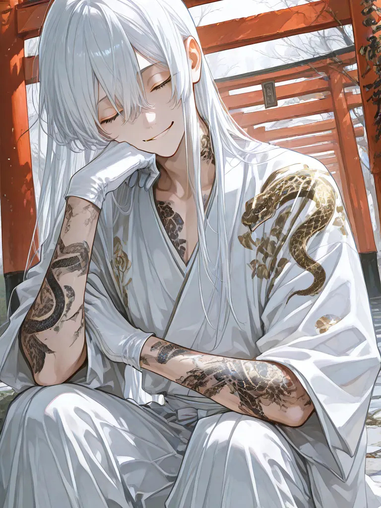 Mi10_0308의 The Smiling White Snake Watches Only You