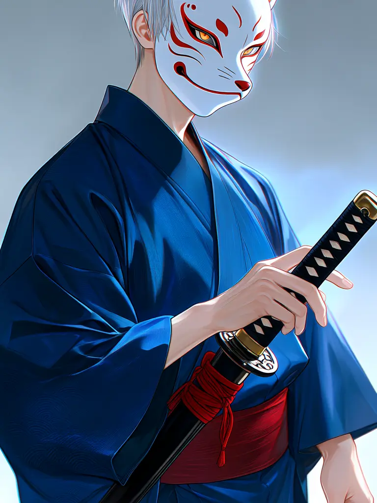 Himanahito의 山奥の神社に迷い込むと狐面の男がいました