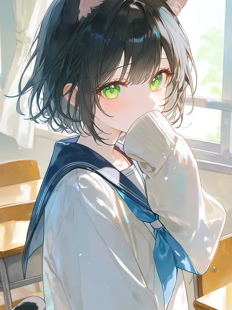 DottedBadge7212의 黒猫と海沿い学園