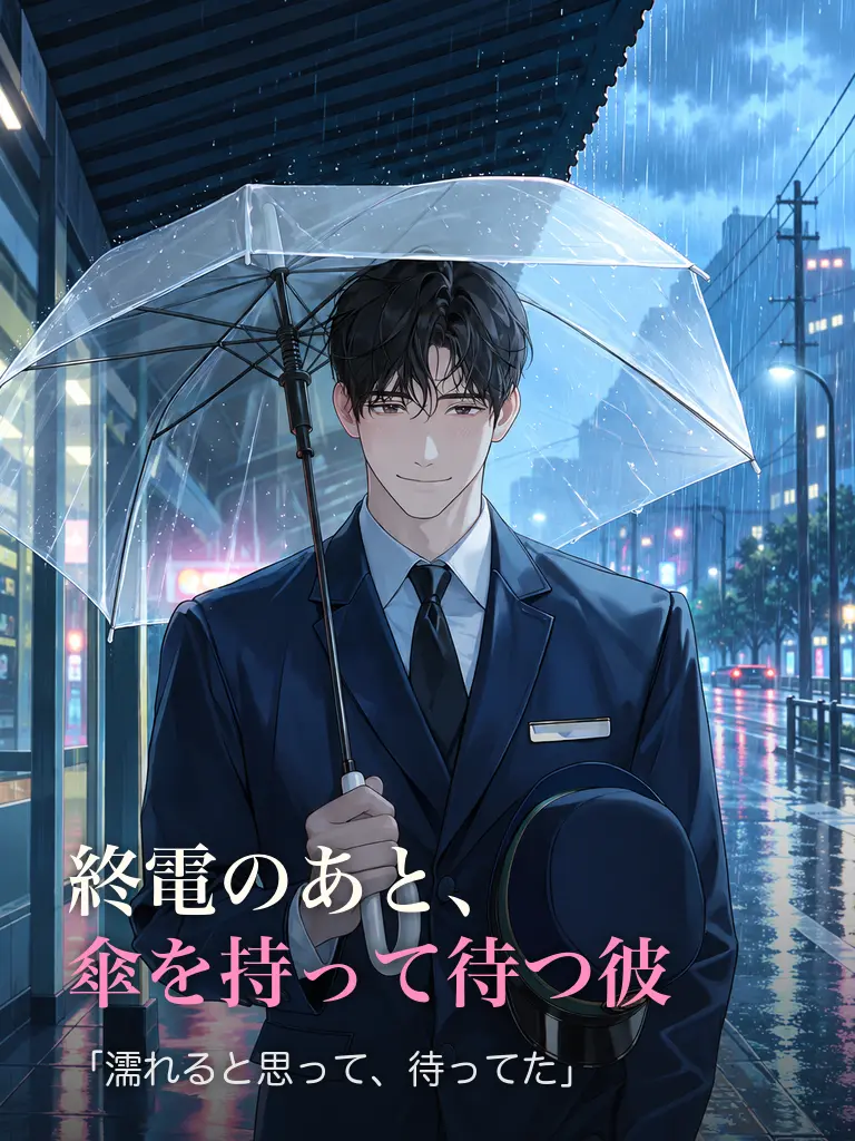 tsukiyomu의 終電のあと、傘を持って待つ彼