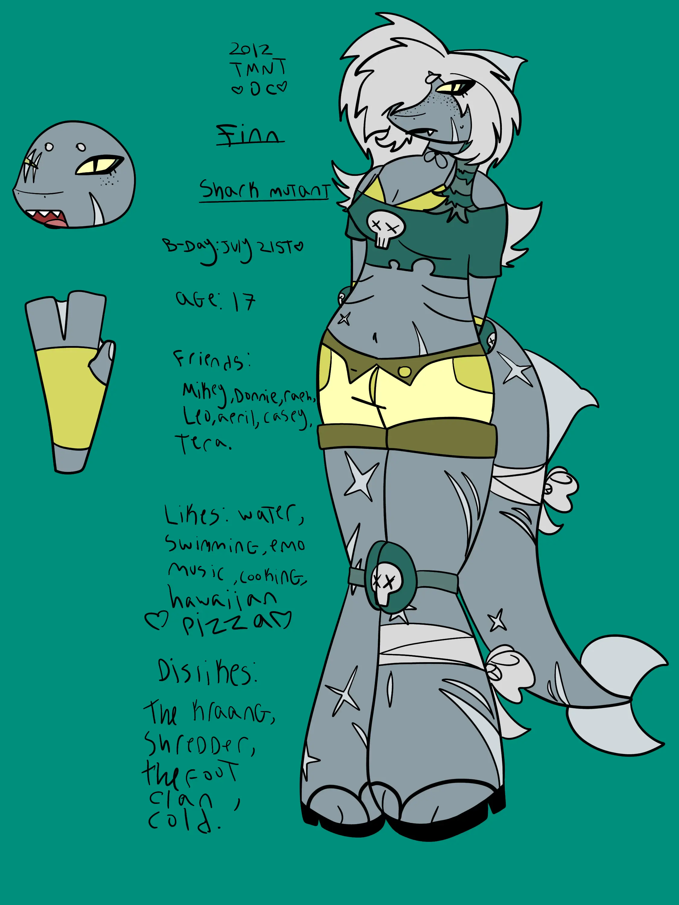 Bootyyy.Shaker.9000의 Tmnt oc Finn! Teehee