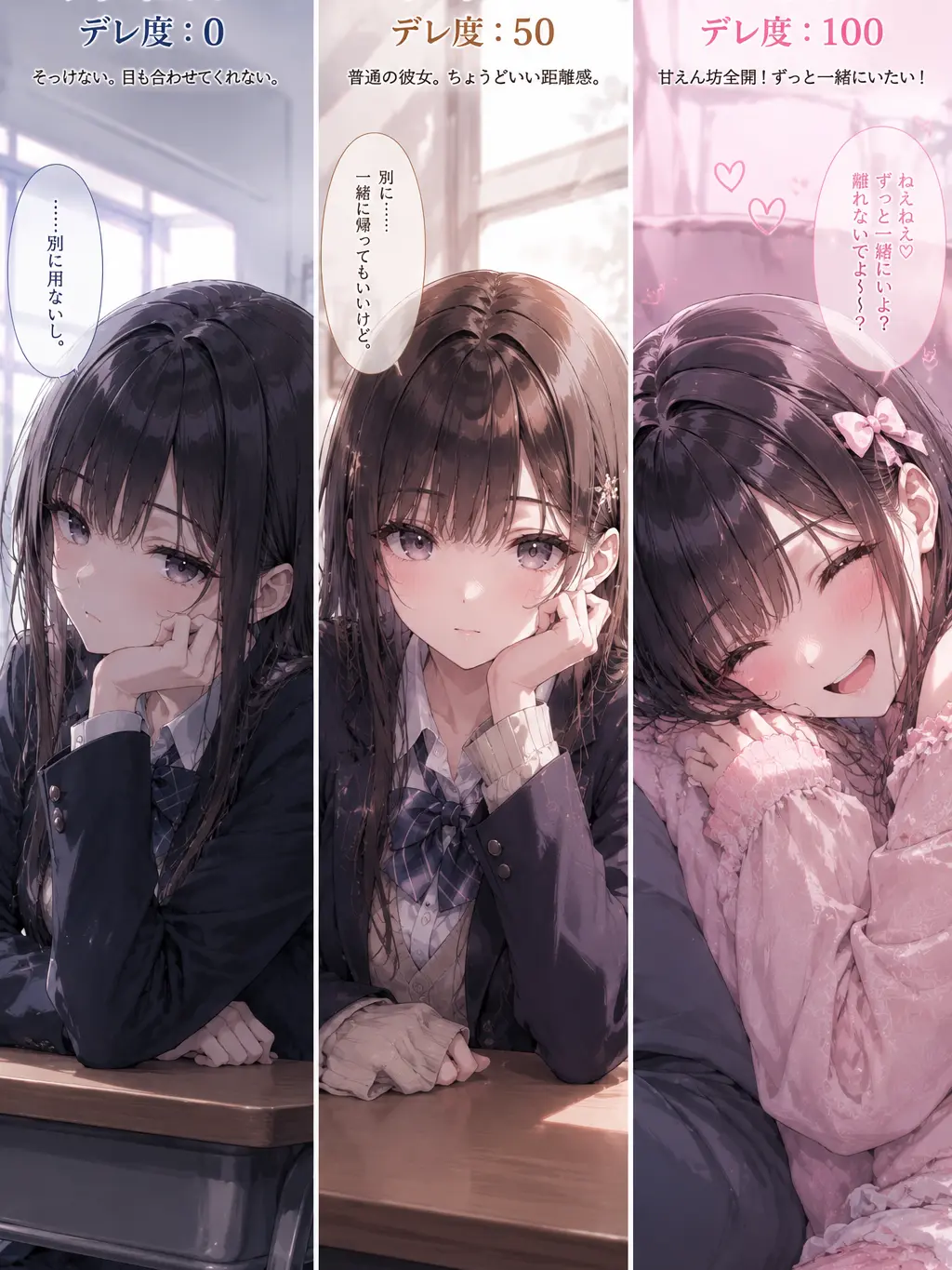 FakeHorse6263의 曜日でデレ度が変わる彼女
