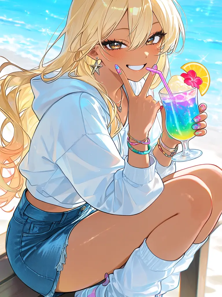 Himnag의 海、癒やし、そして彼女