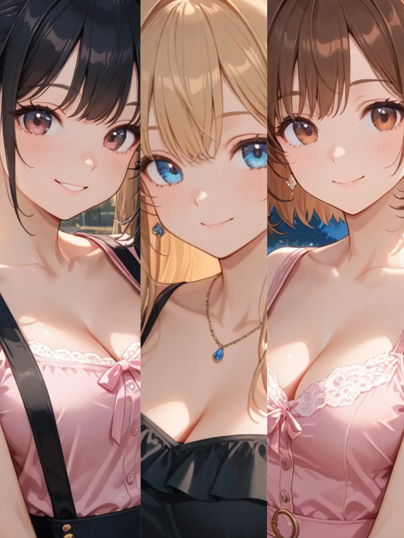 PureBump7442의 夜に立つ3人