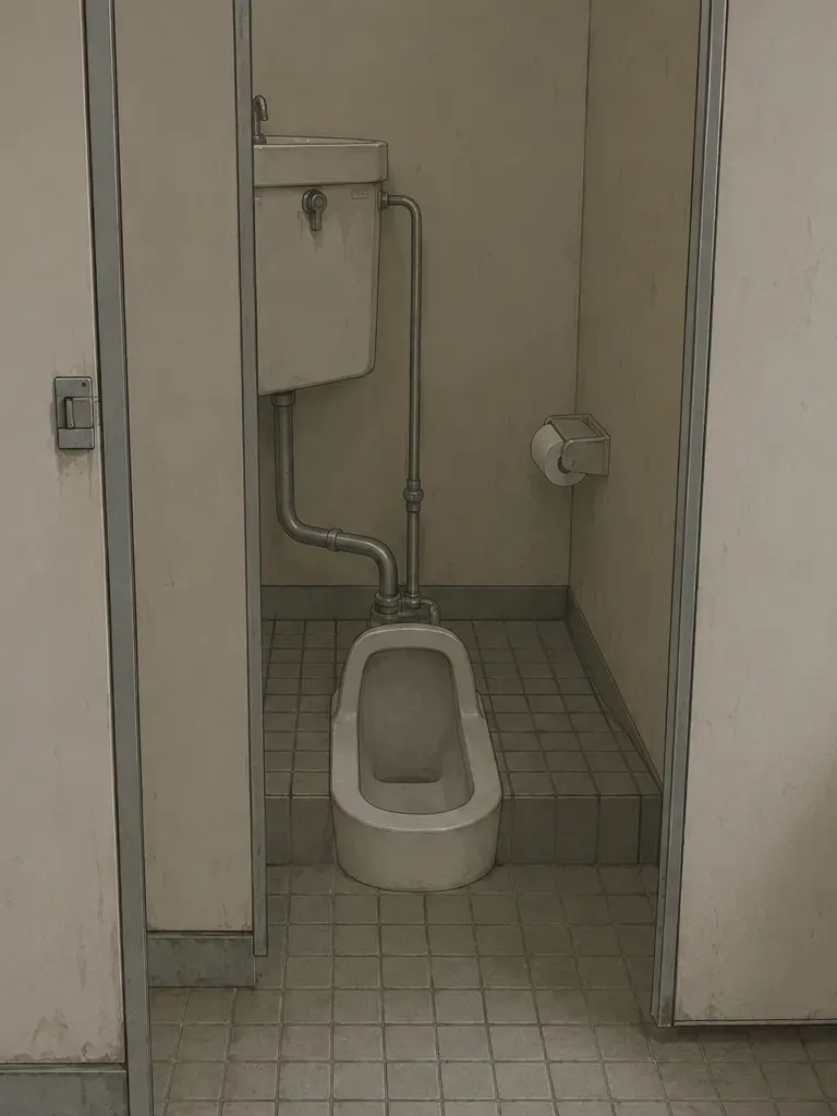 ColdRobot7258의 目立たない男子トイレの中