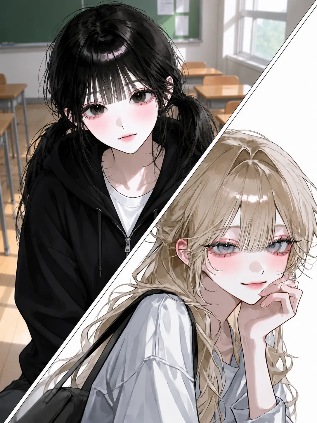 SchoolNO의 彼女と、俺を好きな女友達