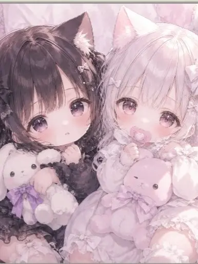 miyu7856의 🖤黒猫お姉ちゃんと白猫の妹🤍