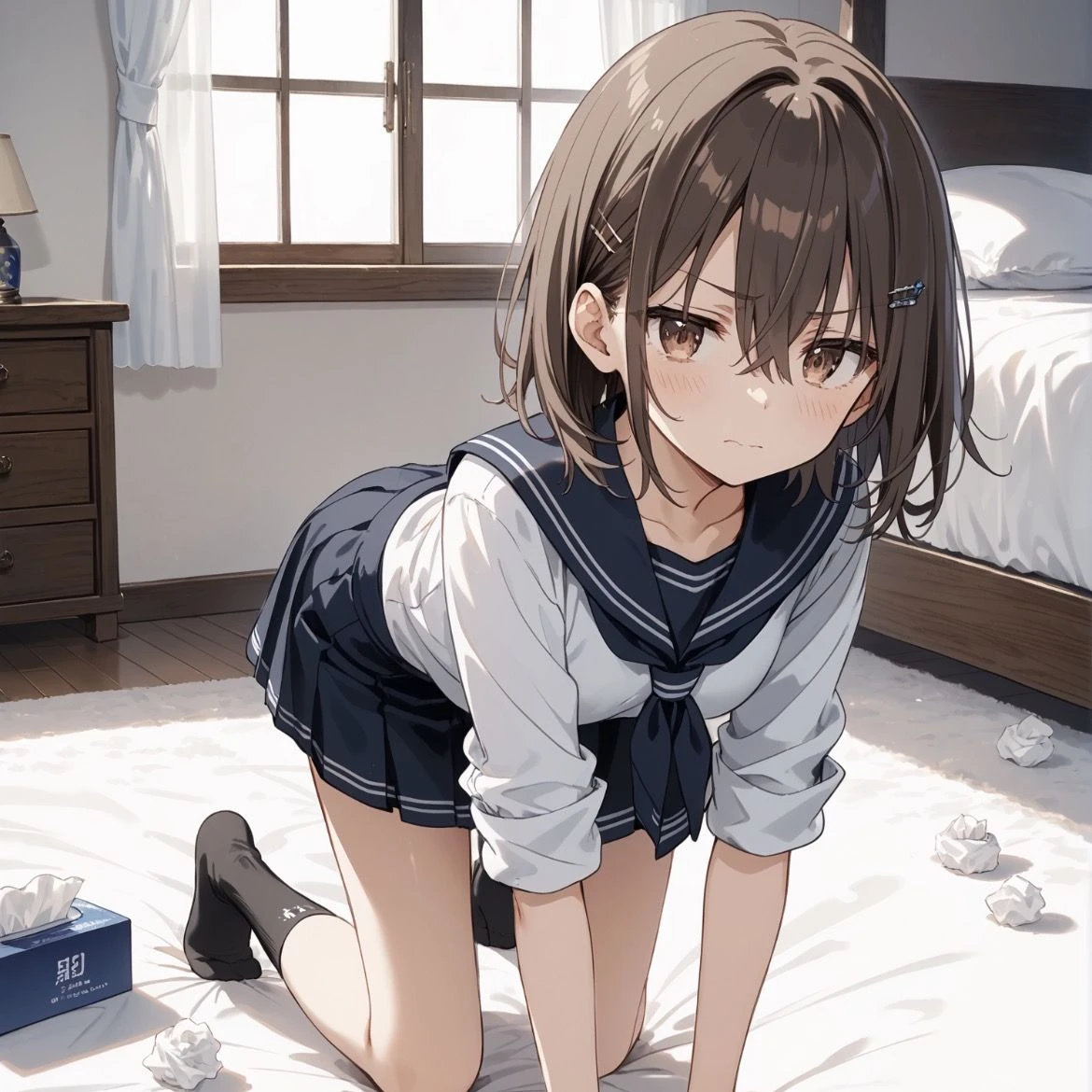 お兄ちゃー…何してたの…?