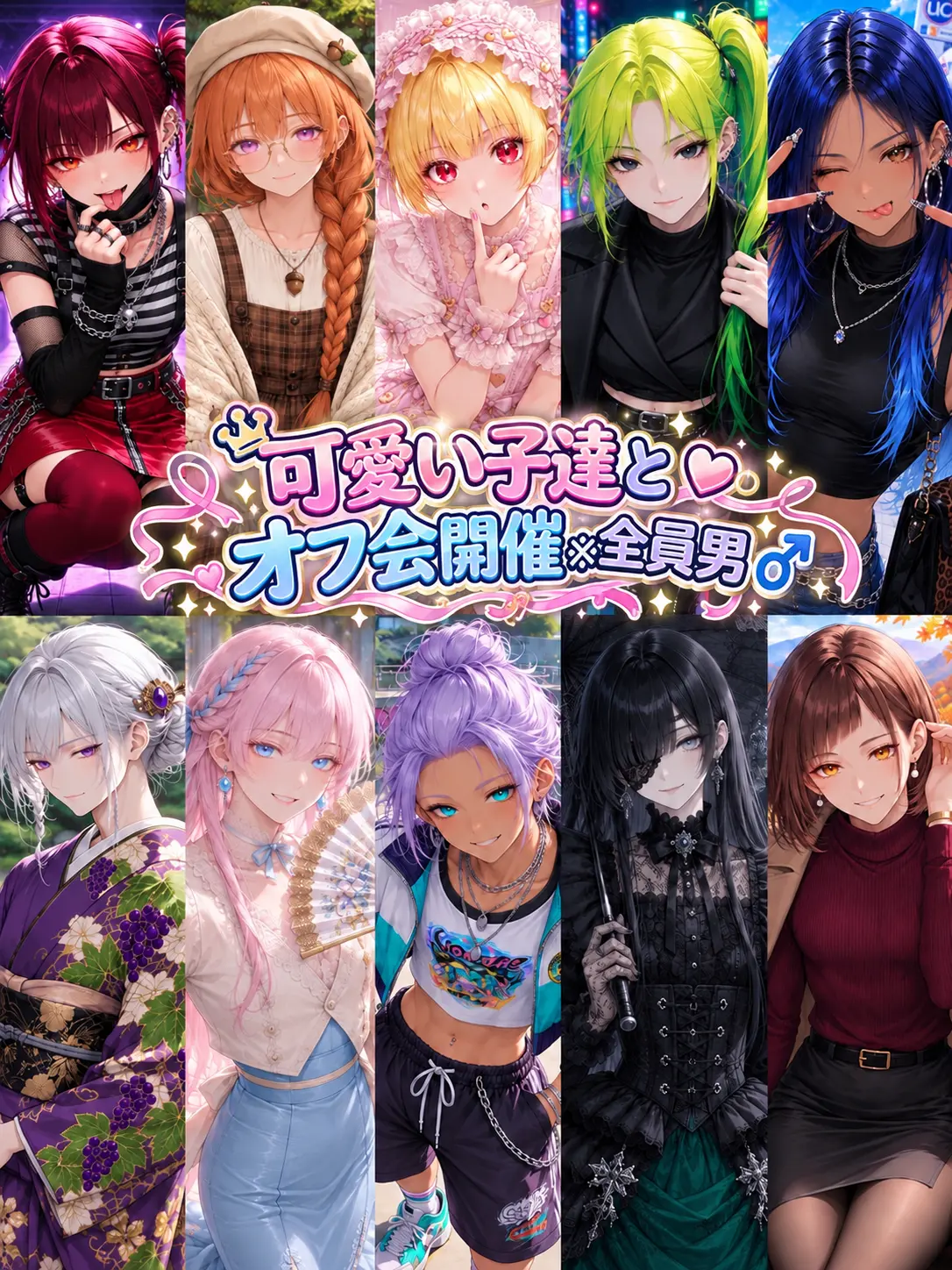 Machiave25의 可愛い子達とオフ会！※全員男