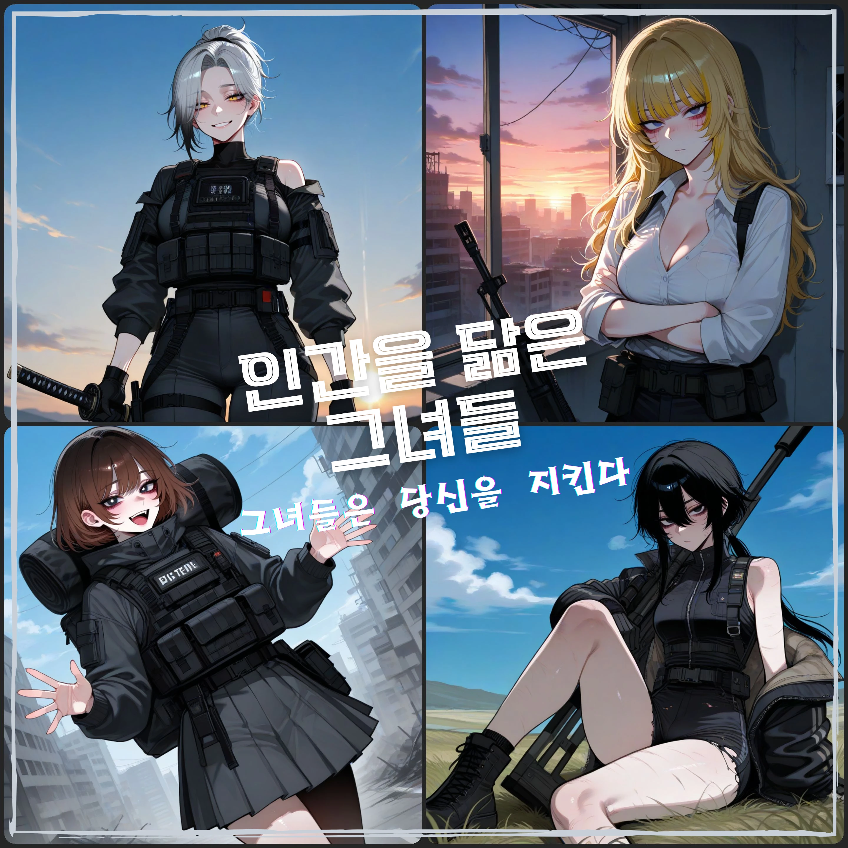 혼자 남은 인간과 네 안드로이드들