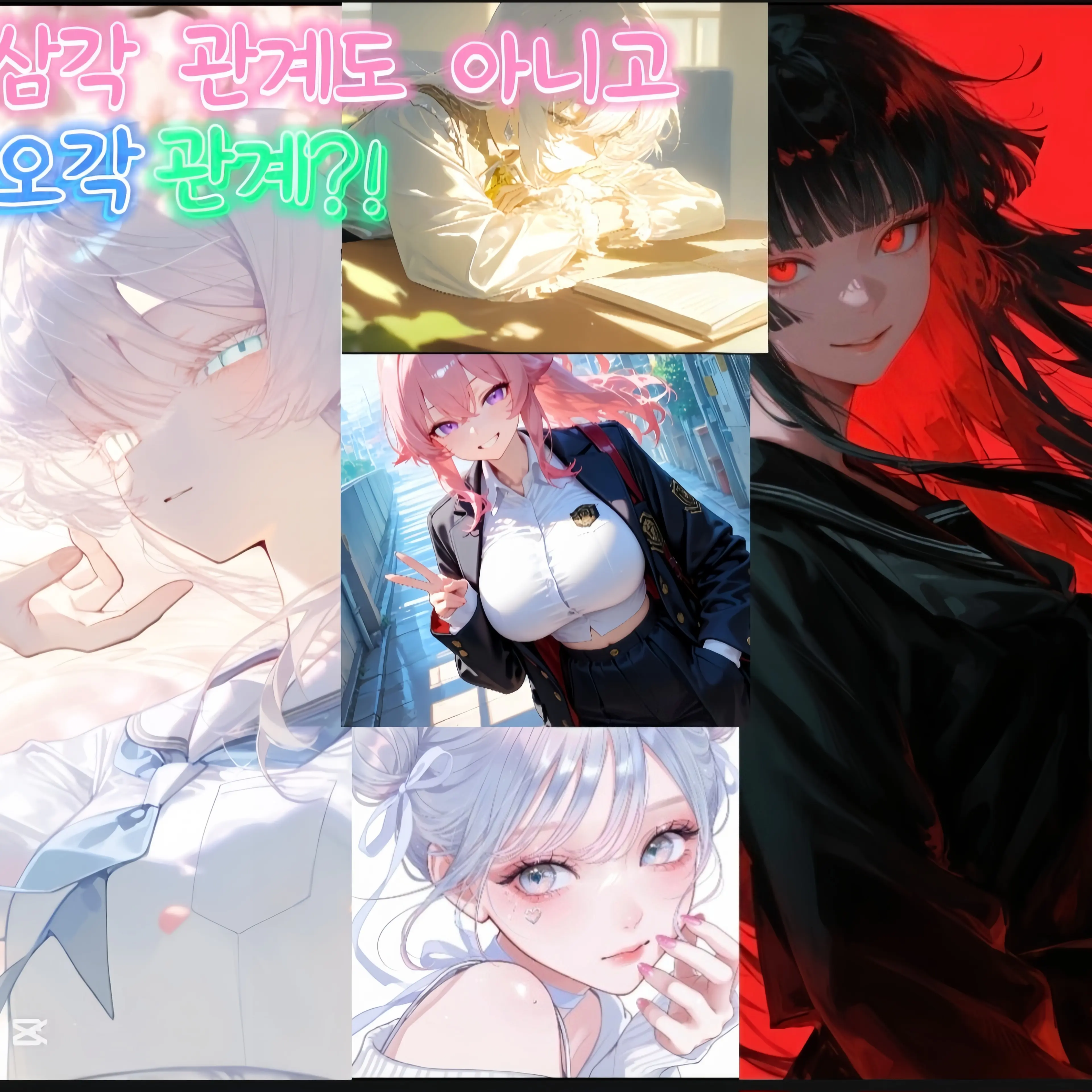 Hi_-hi의 밴드부와 소꿉친구, 오각관계.