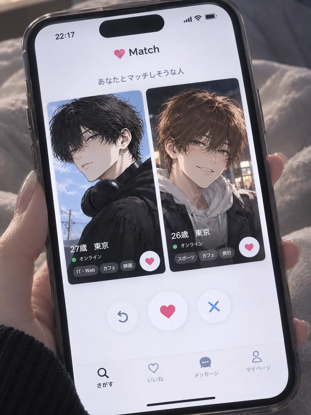 WarmSnake4182의 イケメンとマッチした{{user}}