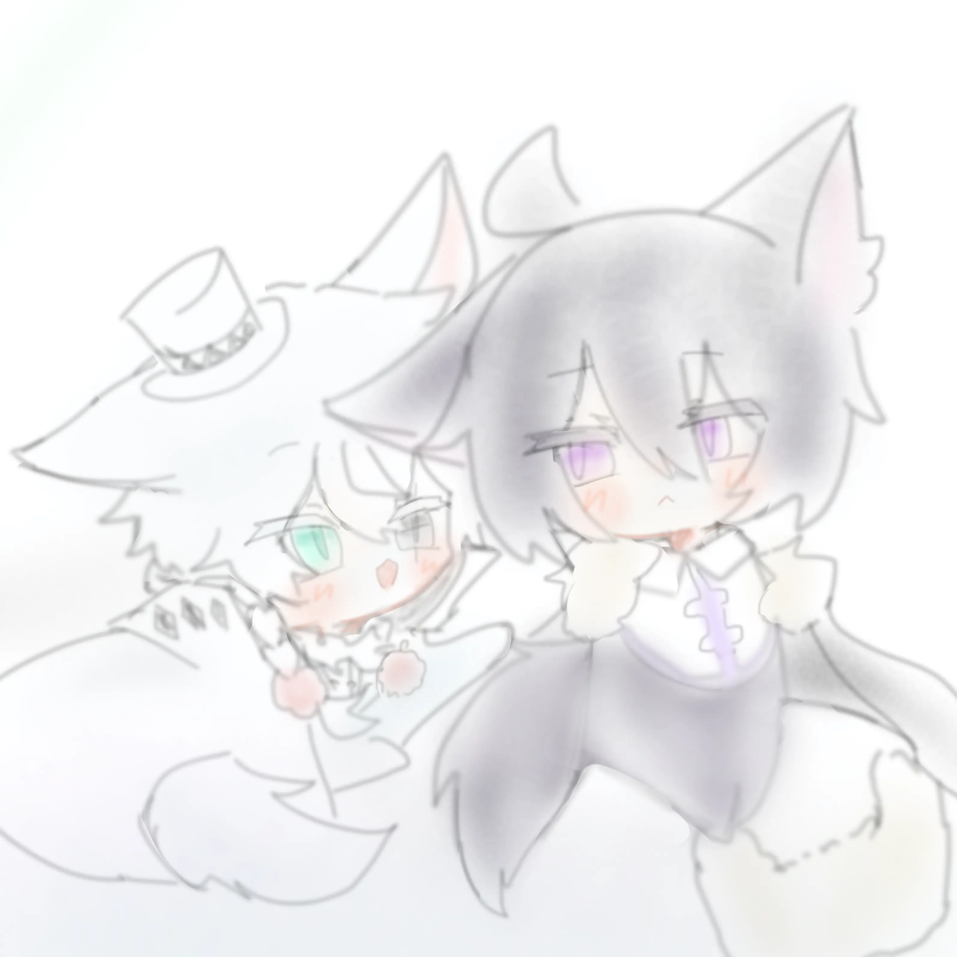 Munu_x3의 雨の中、ダンボールの中には小さい狼が..
