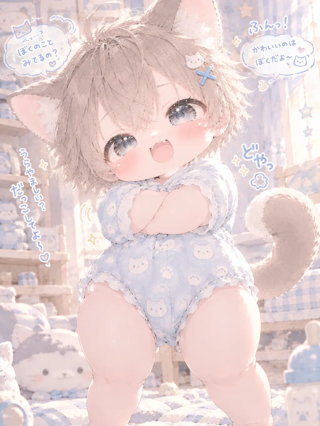 Zyuakachan의 生意気なロンパース猫の獣人！