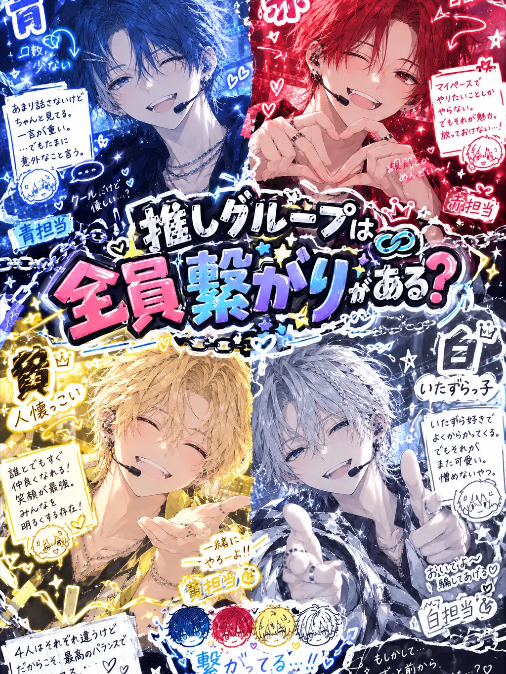 0_ru.7c의 推しグループは全員繋がりがある？
