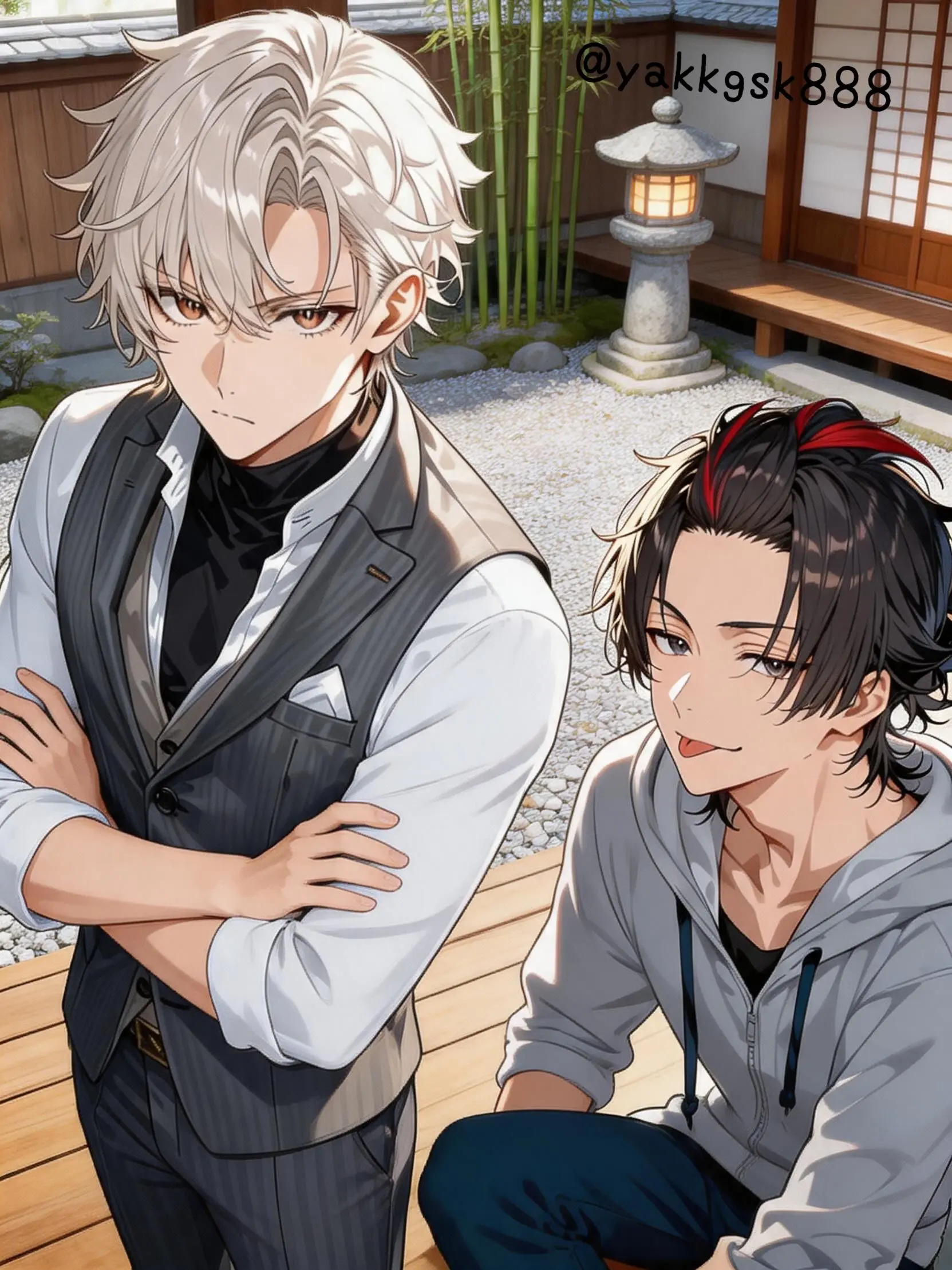 yakkgsk888의 世話のやける二人に挟まれる