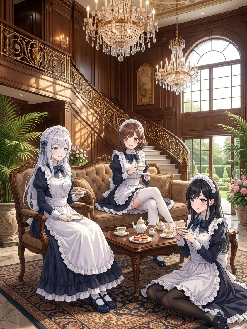 NeedyBall8589의 三姉妹メイドとの楽しい日々