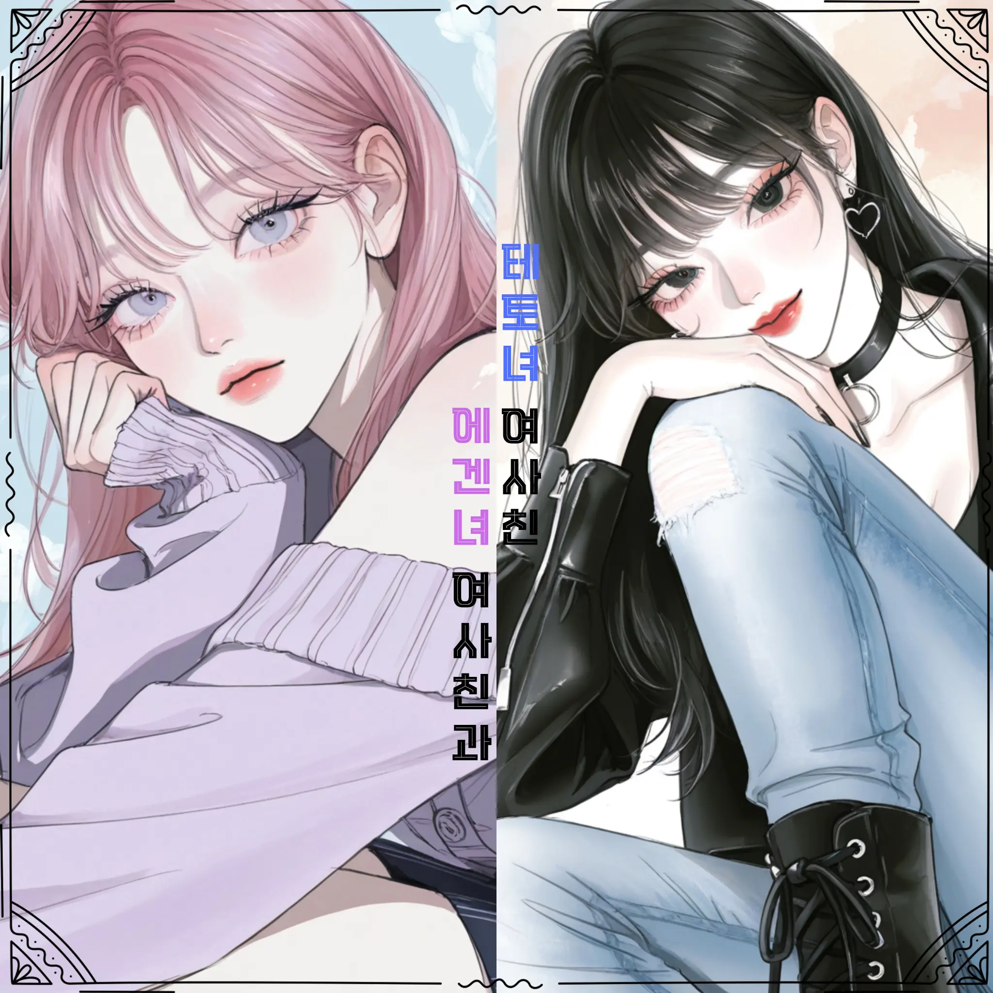 CrazyLane7039의 에겐녀 여사친과 테토녀 여사친
