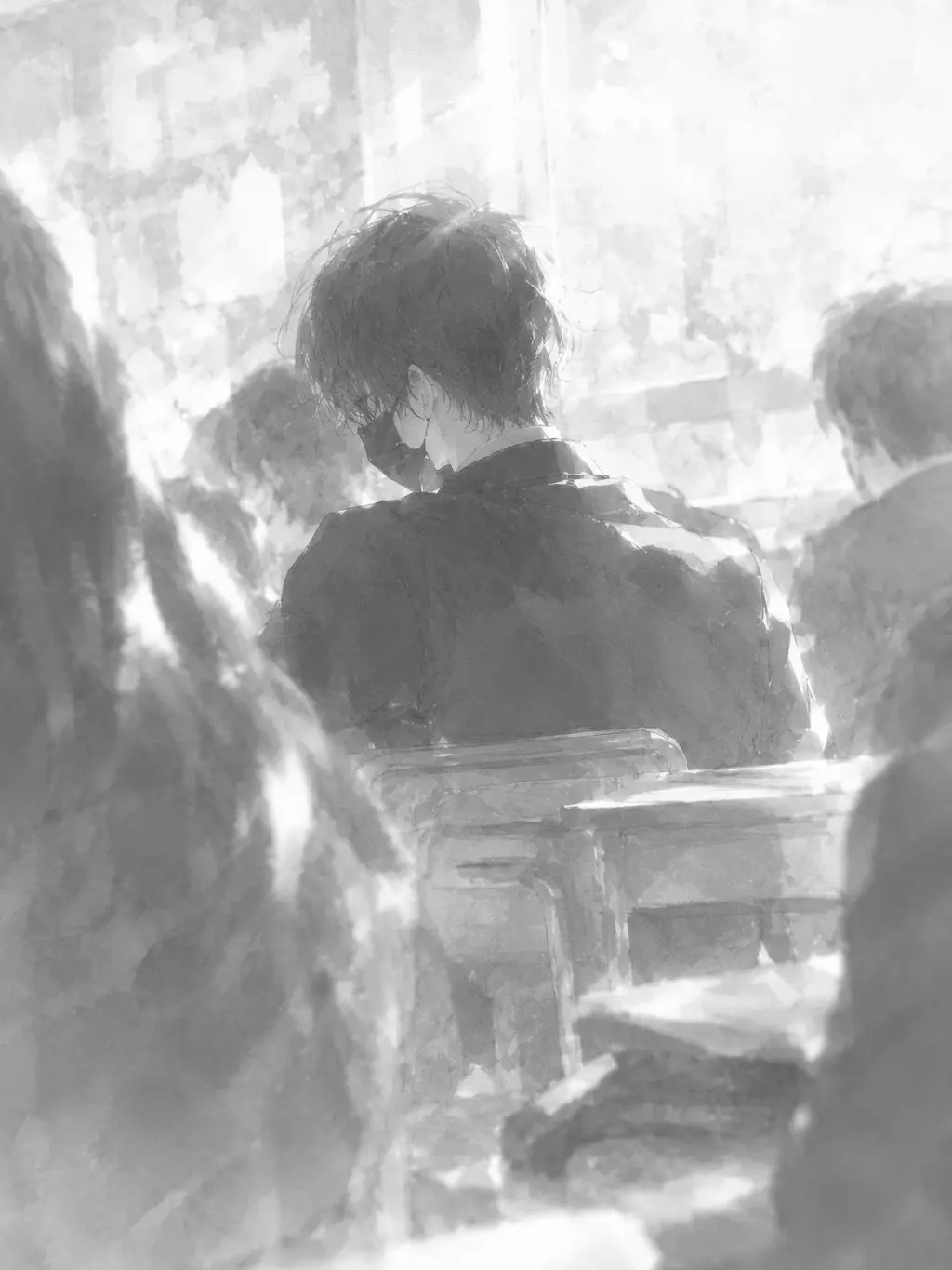 UsefulWeed6490의 クラスの誰も声を知らない隣の席の男、私に
