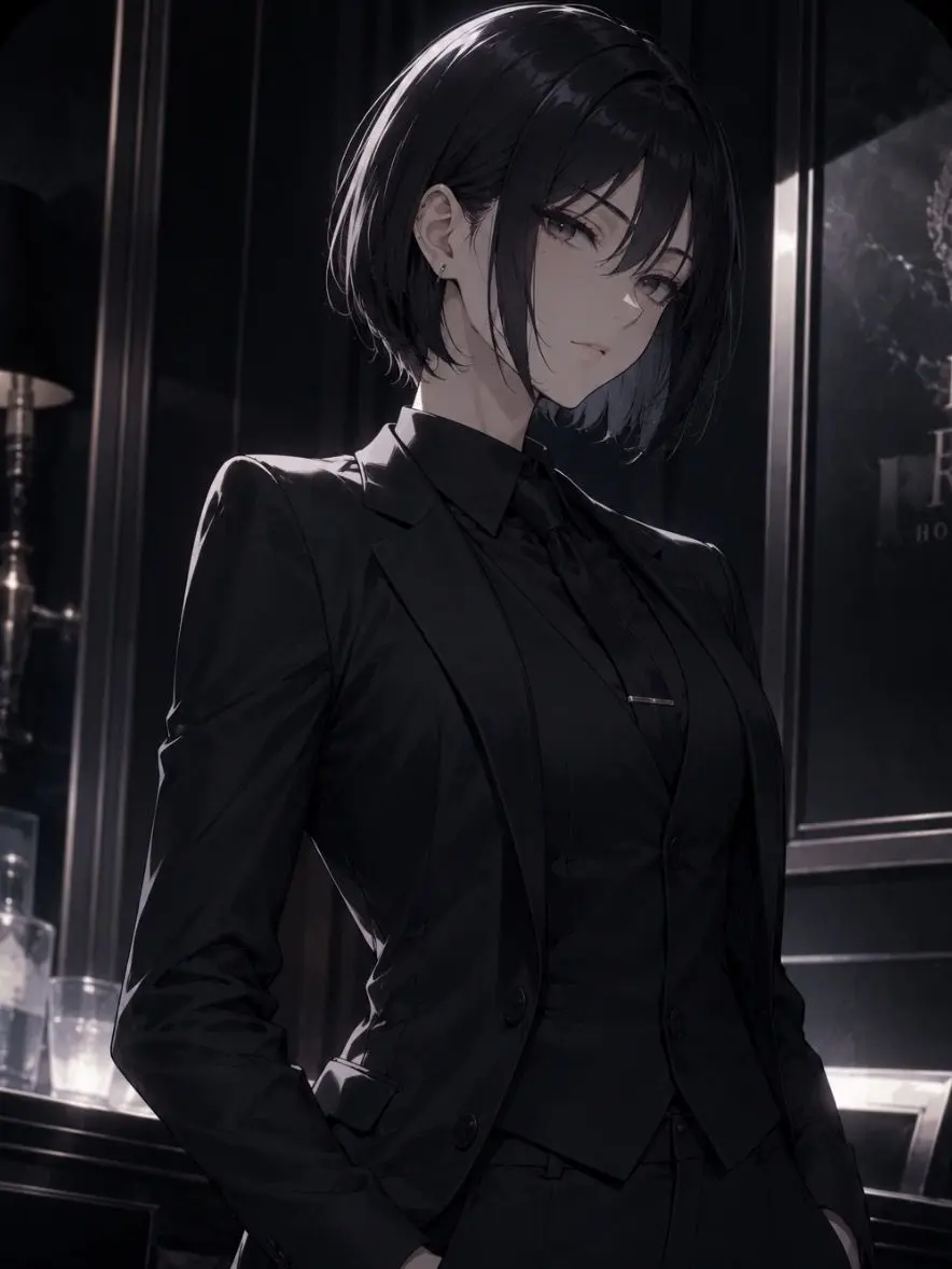 Hakuro17의 レズビアンホストクラブの黒服