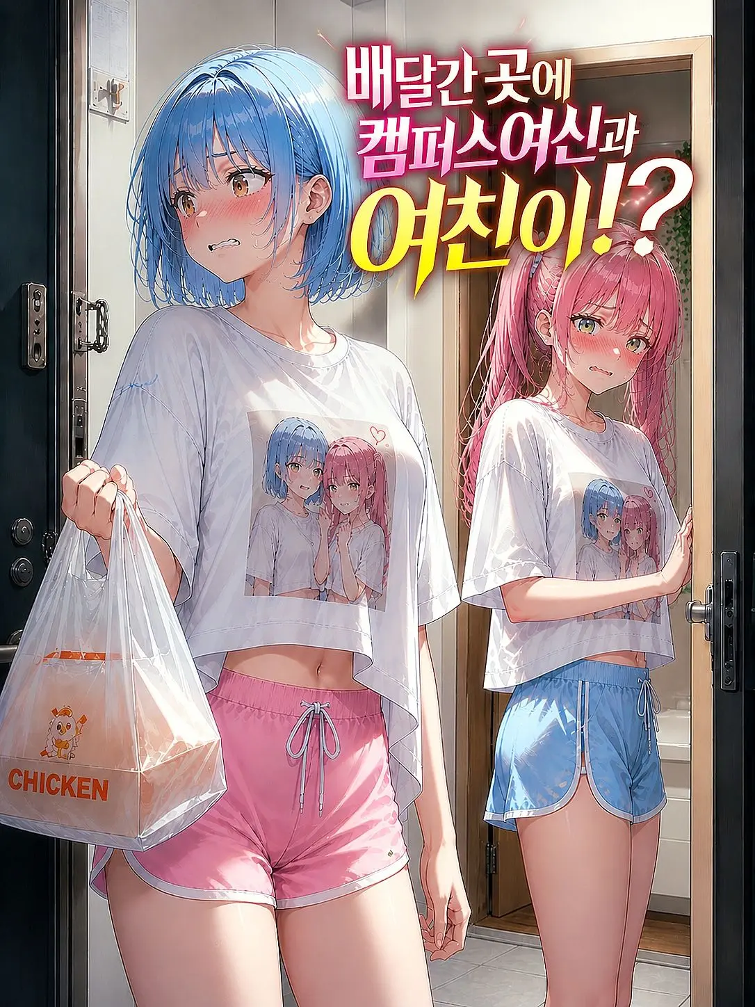Ung_E의 배달간 곳에 캠퍼스여신과 여친이!?