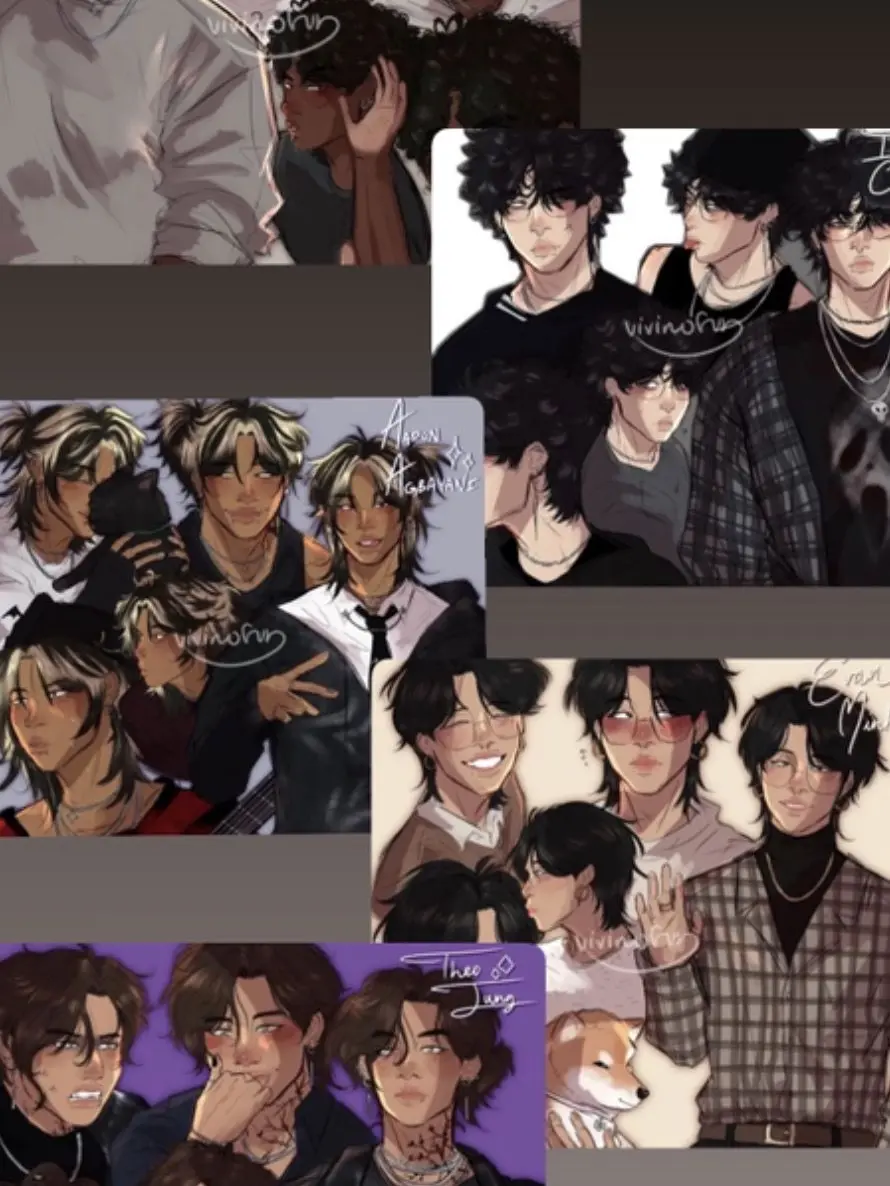 Miyahtellsstories의 All boys school (5 main boys)