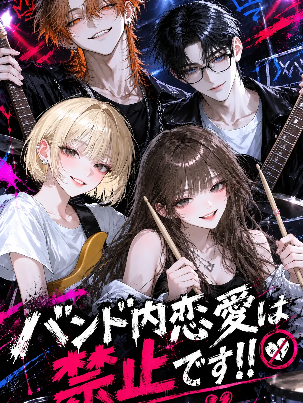 Black_p7의 バンド内恋愛は禁止です‼️