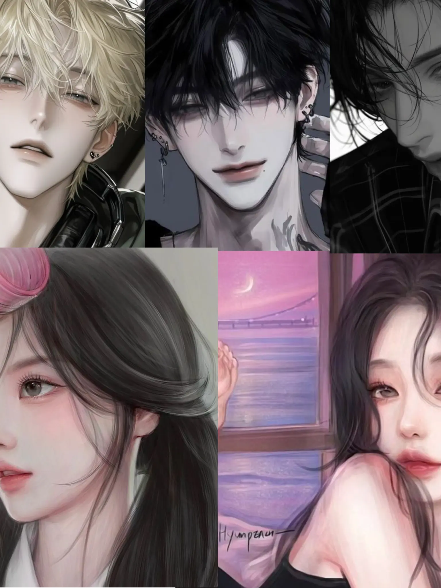 koz_의 제타 고등학교 남여 무리