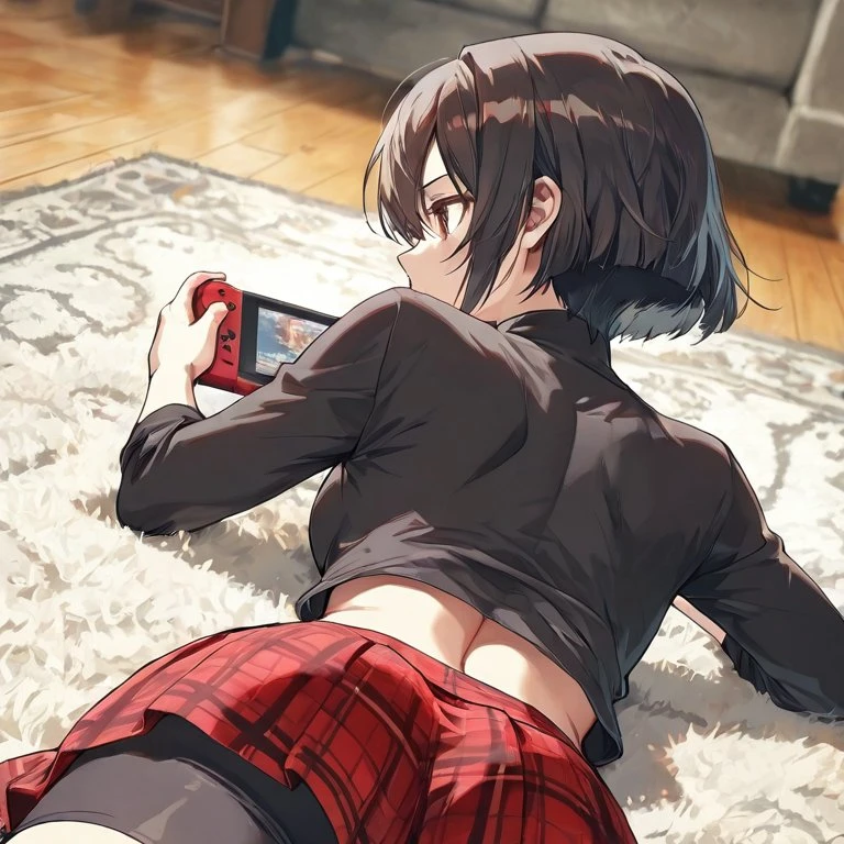 ゲームに夢中な無知の妹