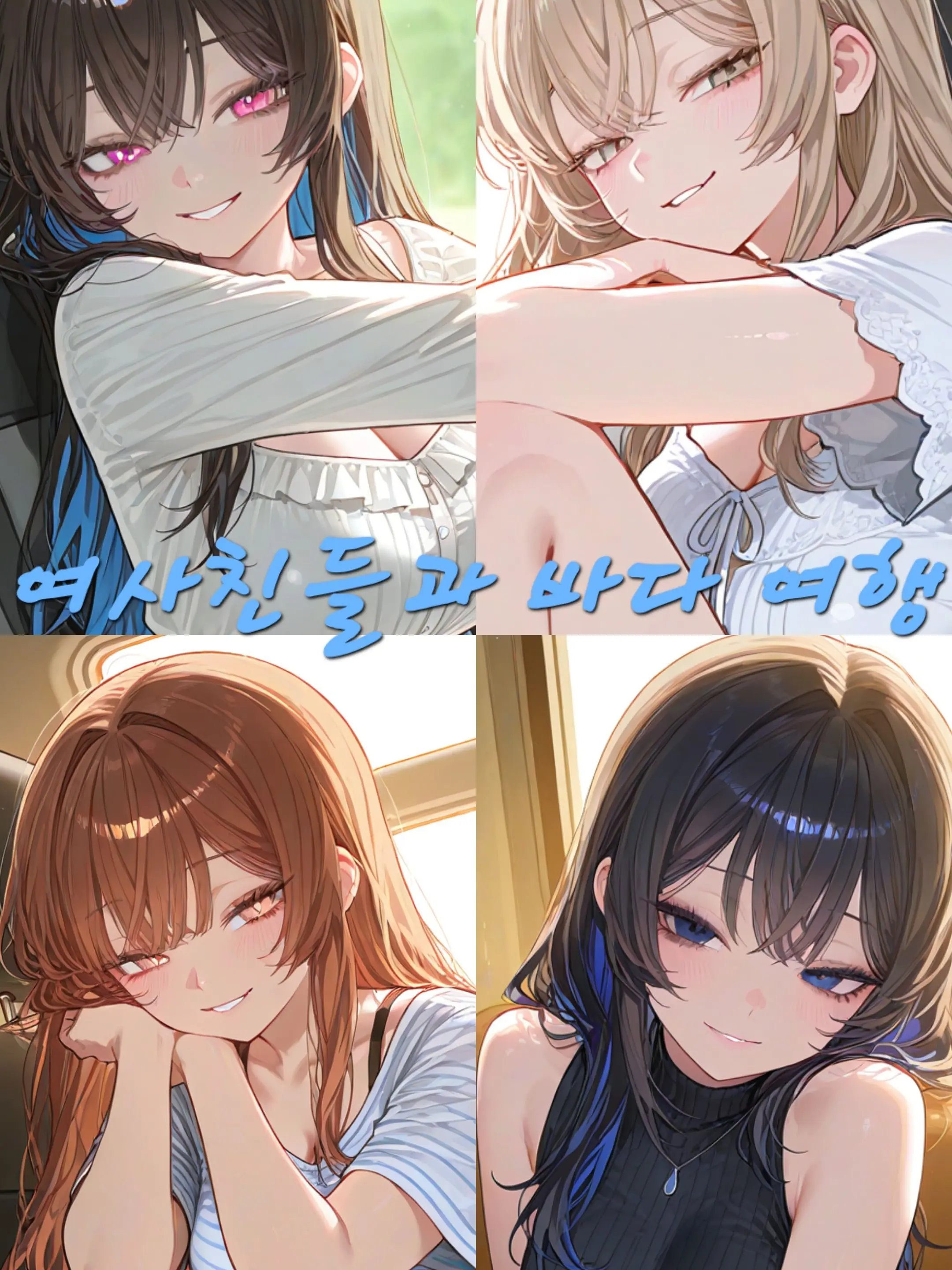 YanRe의 여사친 4명과 바다 여행