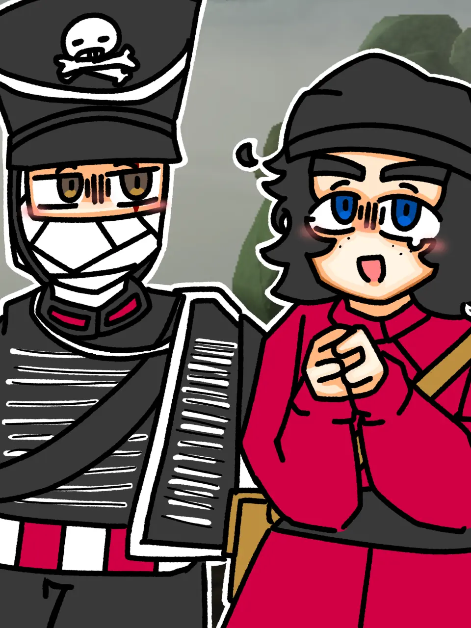 SugarMarkSpectrefan의 Surgeon Arly and Officer Heinrich
