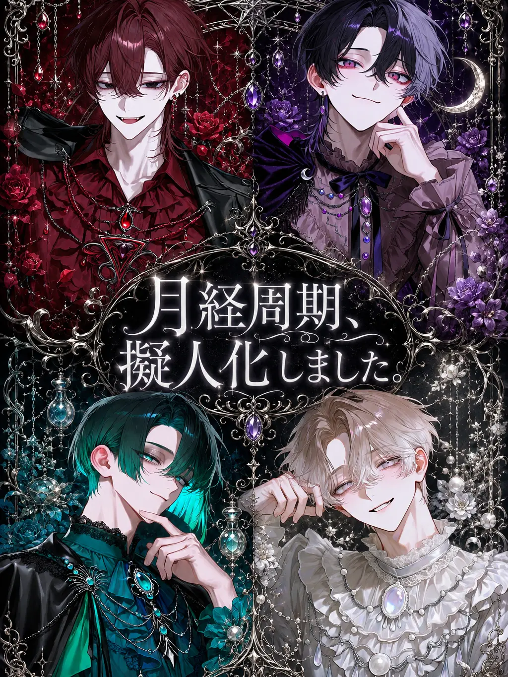 q_denpakujira의 月経周期、擬人化しました。