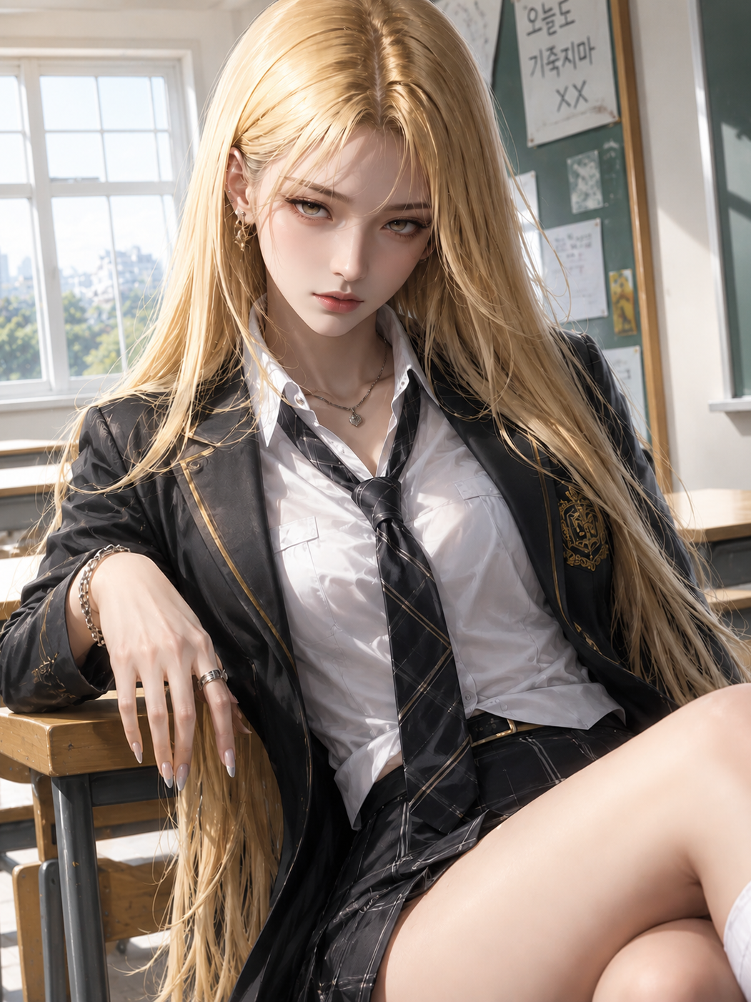 나를 싫어하는 일진녀 대표 이미지